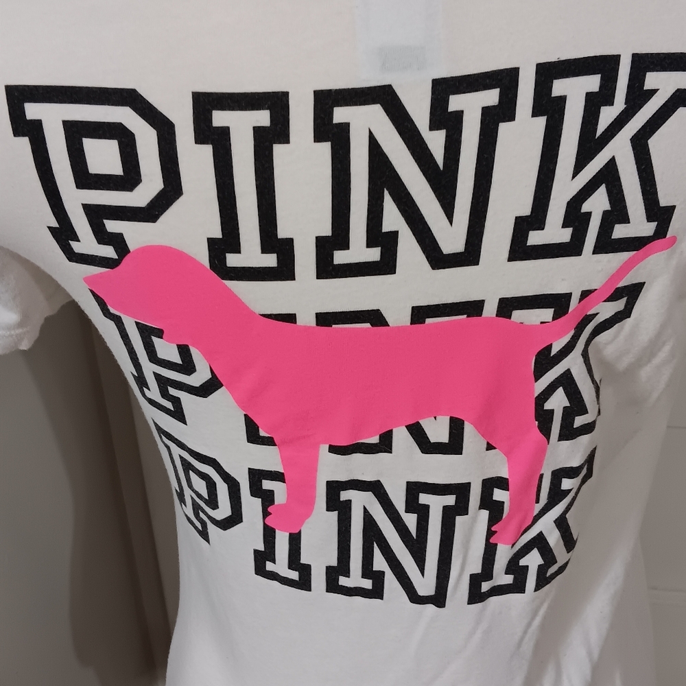 Victoria's Secret PINK White T-Shirt